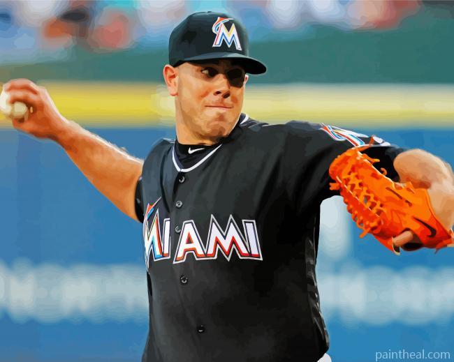 Jose Fernandez Baseballer Painting By Numbers Kits