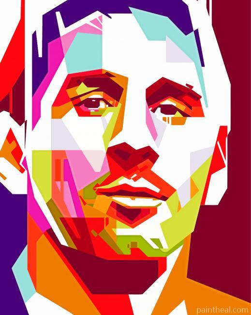 WPAP Messi Painting By Numbers Kits