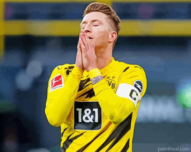 Marco Reus Borussia Dortmund Player Painting By Numbers Kits