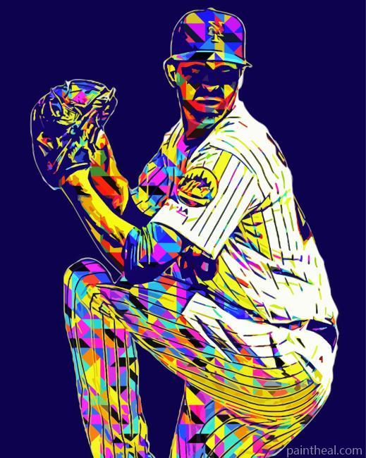 Jacob Degrom Pop Art Painting By Numbers Kits