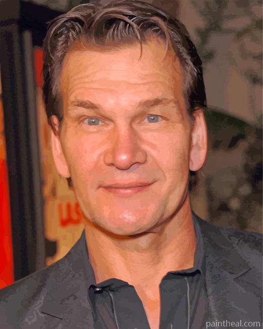 The American Actor Patrick Swayze Painting By Numbers Kits