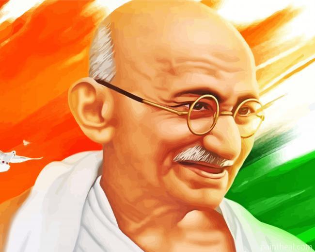 Gandhi -Paint By Numbers Painting By Numbers Kits