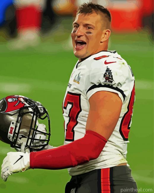 Rob Gronkowski American Footballer Painting By Numbers Kits