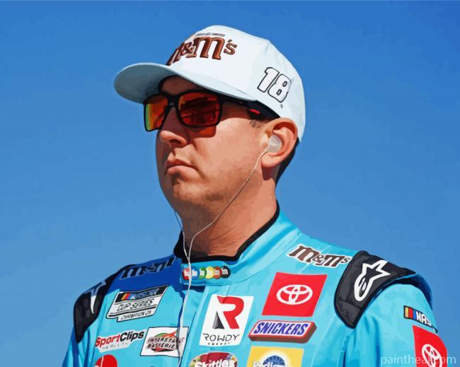 The Race Car Driver Kyle Busch Painting By Numbers Kits