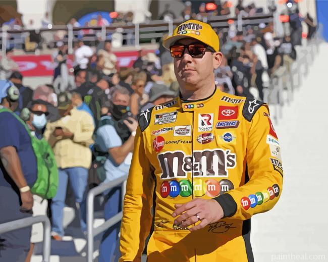 The American Race Car Driver Kyle Busch Painting By Numbers Kits