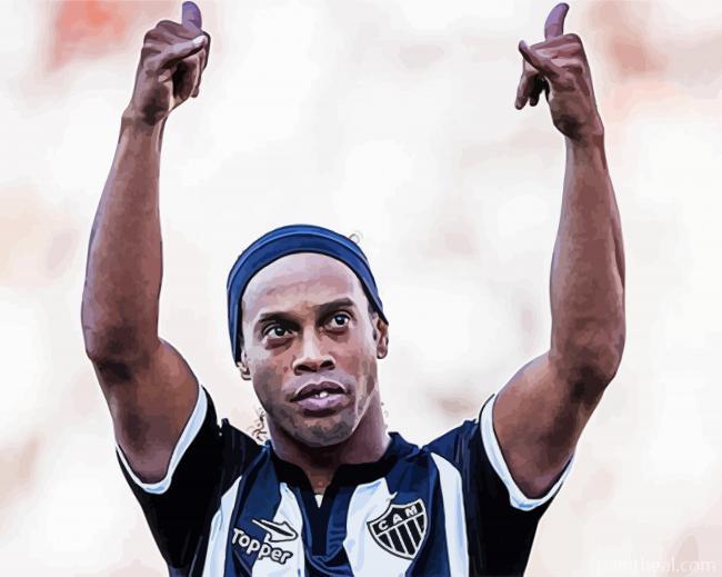 Football Legend Player Ronaldinho Painting By Numbers Kits