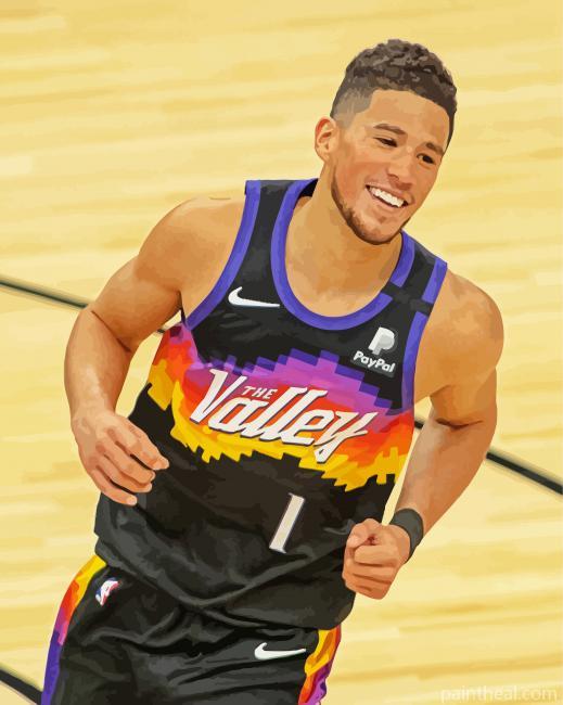 Basketball Player Devin Booker Painting By Numbers Kits