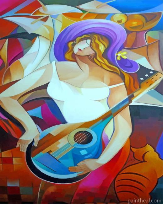 Abstract Musician Painting By Numbers Kits