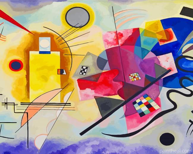 Yellow Red Blue Painting By Numbers Kits