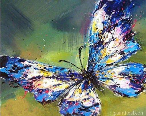 Blue Butterfly – 5D Diamond Painting Painting By Numbers Kits