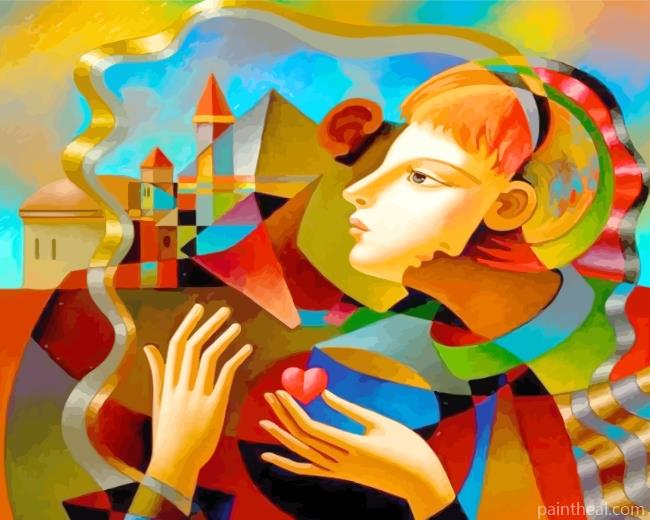 Aesthetic Abstract Faces Painting By Numbers Kits