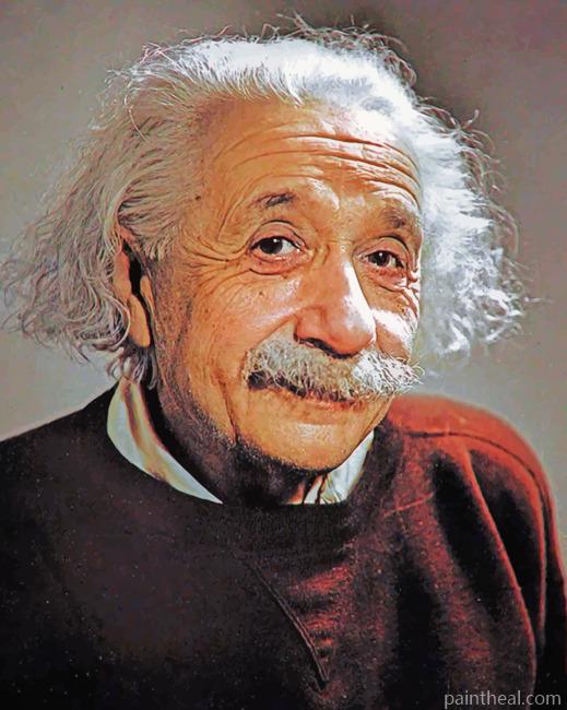 Realistic Albert Einstein Painting By Numbers Kits