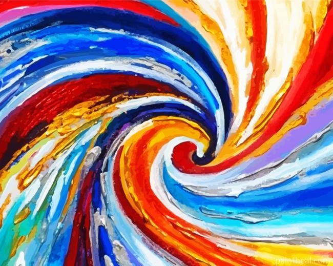 Abstract Spiral Painting By Numbers Kits