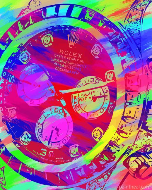 Abstract Rolex Art Painting By Numbers Kits