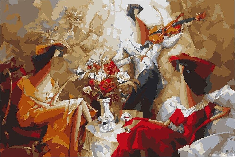 Classical Music Party People Painting By Numbers Kits