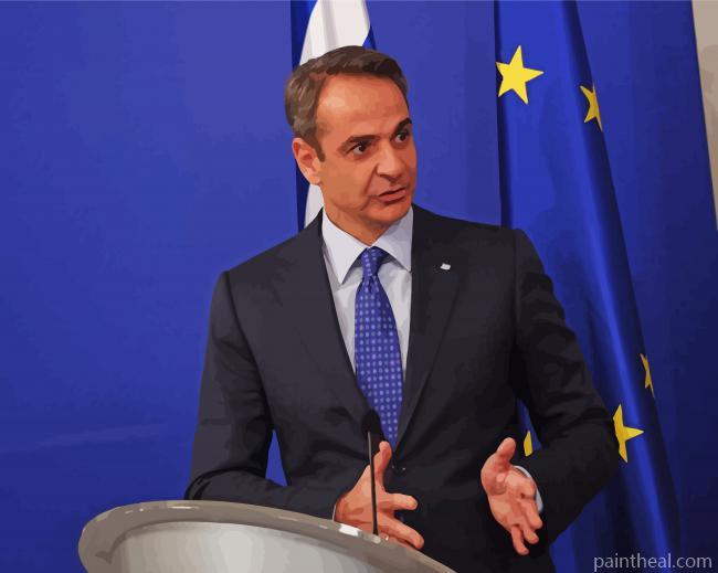 Minister Mitsotakis Painting By Numbers Kits