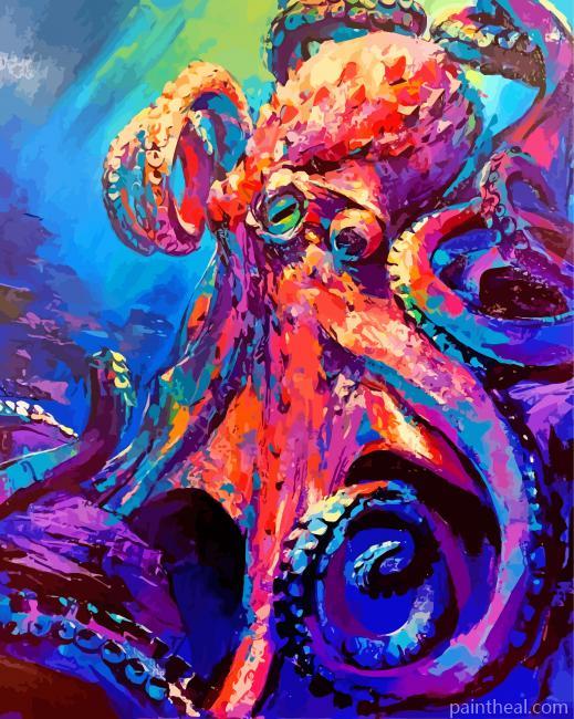 Abstract Kraken Painting By Numbers Kits