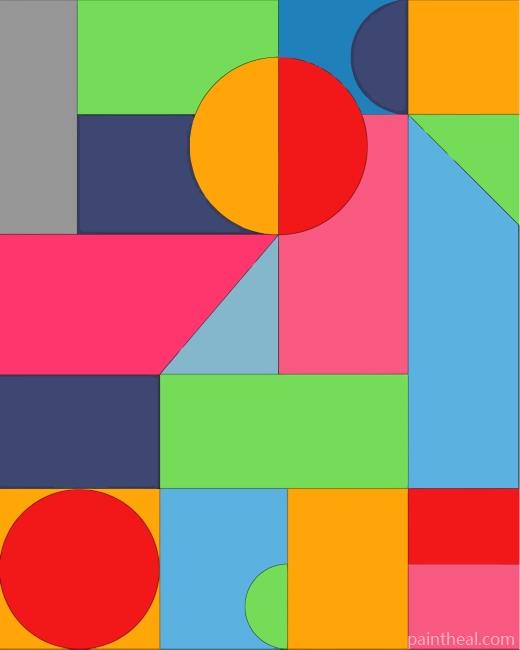 Colorful Abstraction Art Painting By Numbers Kits