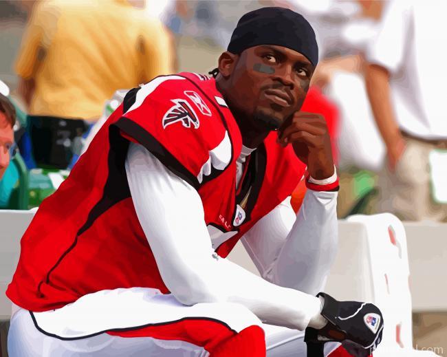 Michael Vick American Footballer Painting By Numbers Kits