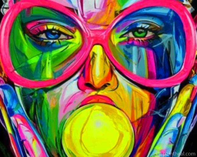 Abstract Colorful Face NEW Painting By Numbers Kits
