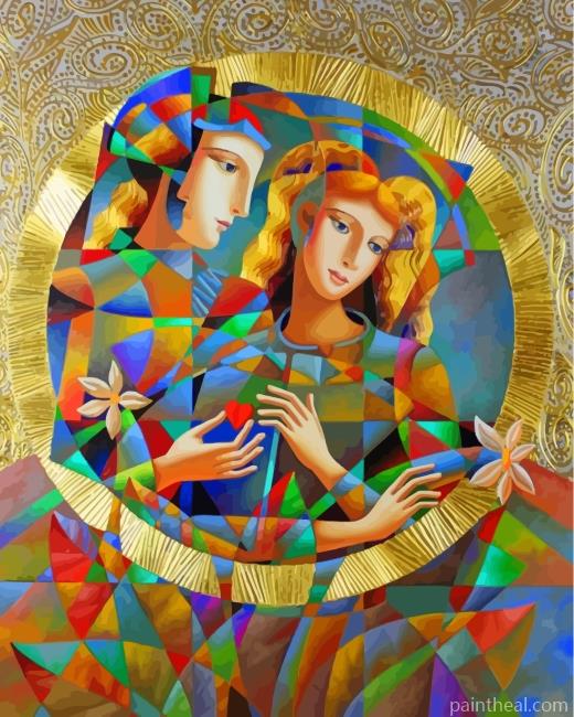 Artistic Couple Painting By Numbers Kits