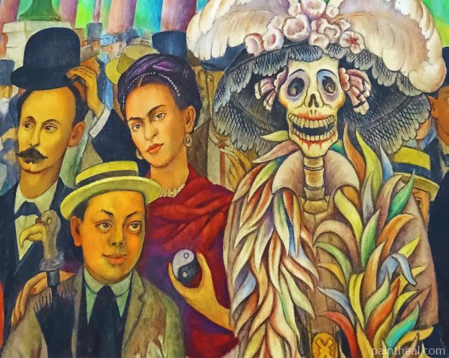 Diego Rivera And Frida Kahlo Painting By Numbers Kits