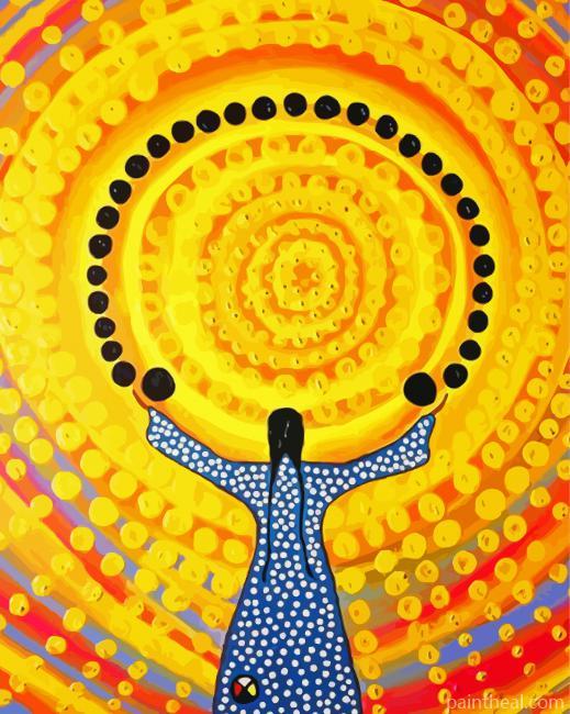 Abstract Woman Sunlight Painting By Numbers Kits