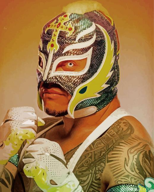 Rey Mysterio Professional Wrestler Painting By Numbers Kits