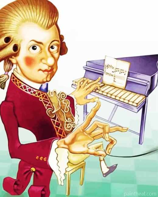 Aesthetic Mozart Painting By Numbers Kits