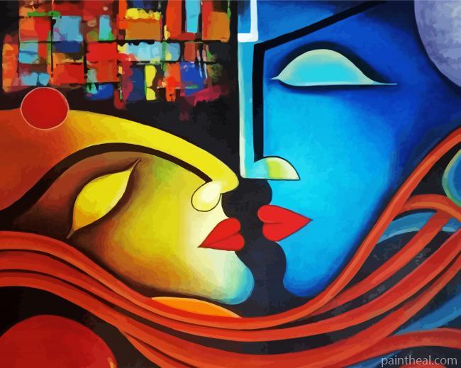 Abstract Love Painting By Numbers Kits