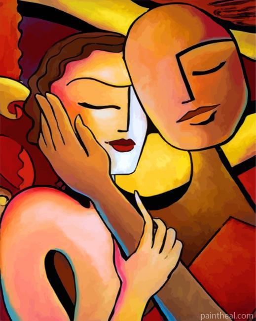 Abstract Faces Painting By Numbers Kits
