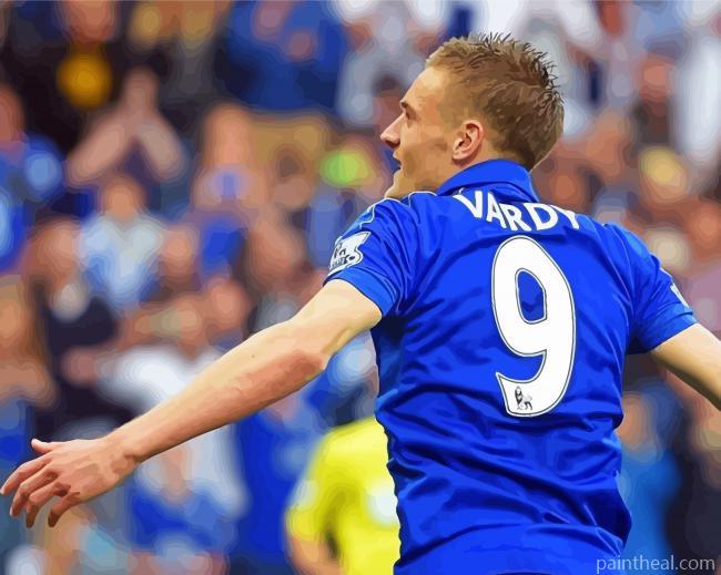 Footballer Jamie Vardy Painting By Numbers Kits