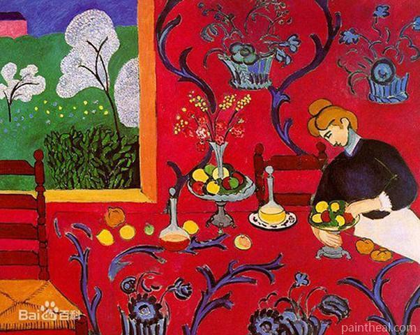 The Red Sideboard Painting By Numbers Kits