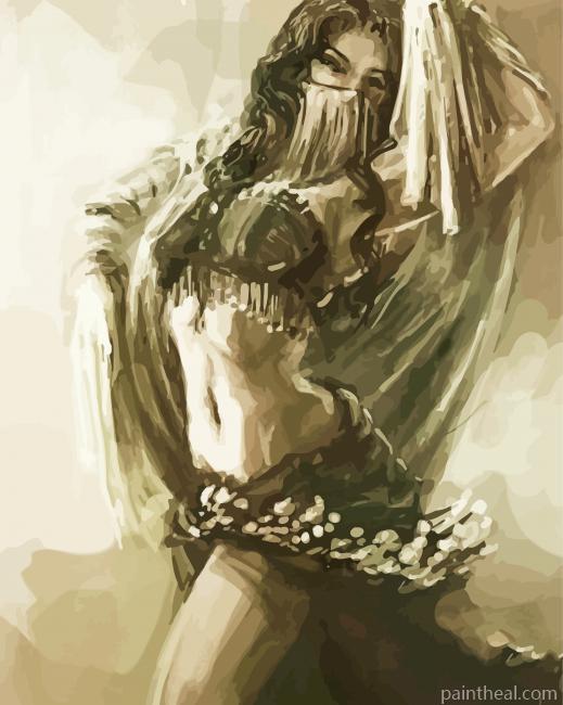 Abstract Belly Dancer Painting By Numbers Kits