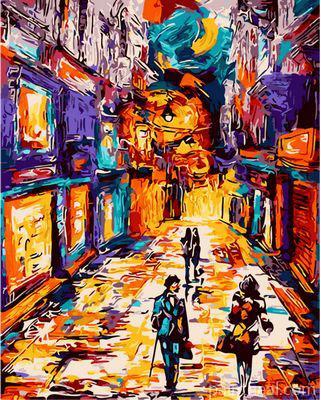 Infrared Wall City Cities Painting By Numbers Kits