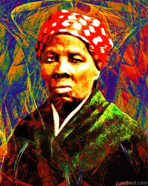 Abstract Harriet Tubman Painting By Numbers Kits
