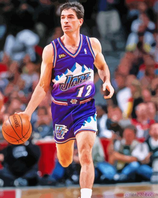 John Stockton American Player Painting By Numbers Kits