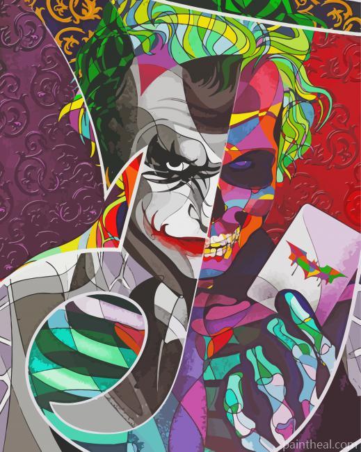 Joker Skull Abstract Painting By Numbers Kits