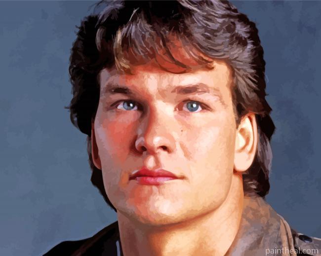 Young Patrick Swayze Painting By Numbers Kits