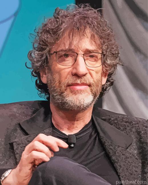 The Writer Neil Gaiman Painting By Numbers Kits
