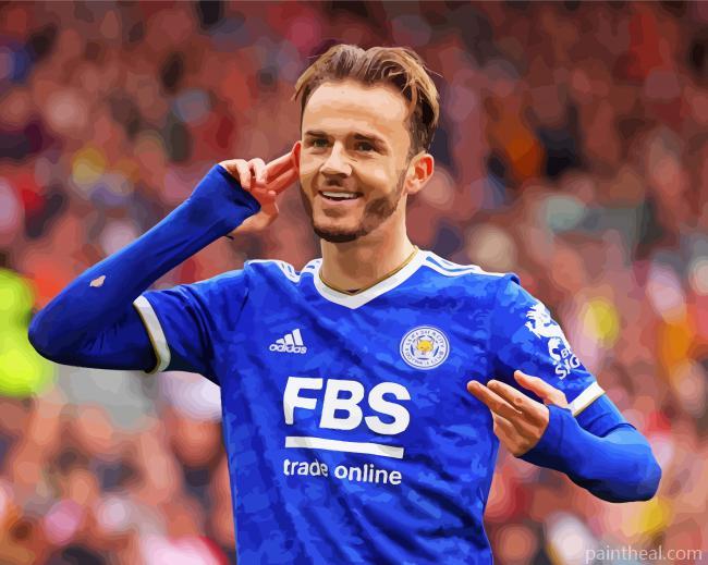 Footballer James Maddison Painting By Numbers Kits