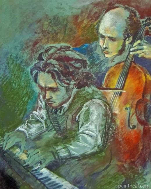 Abstract Beethoven Painting By Numbers Kits