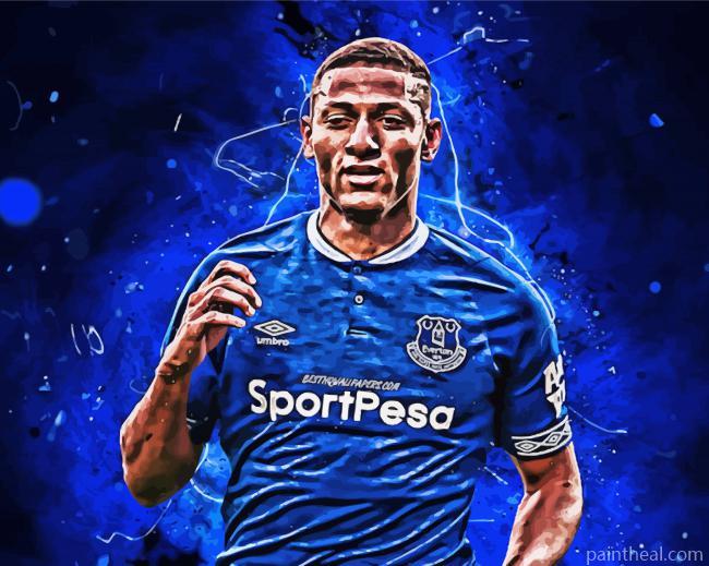 Everton Soccer Footballer Painting By Numbers Kits