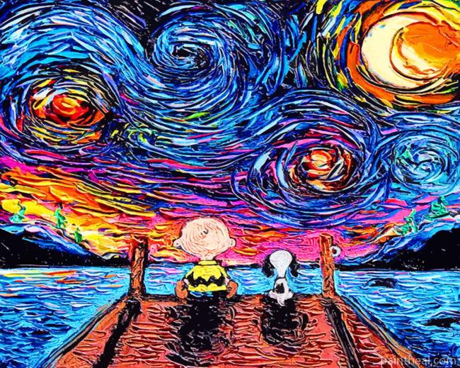 Starry Night Painting By Numbers Kits