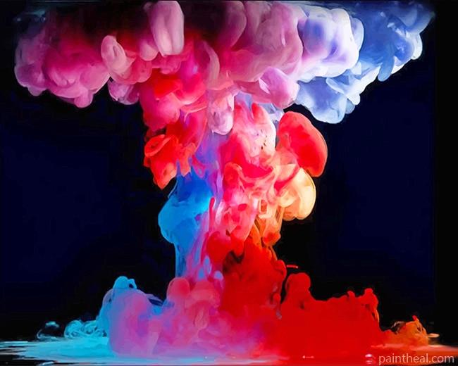 Colorful Smoke Abstract NEW Painting By Numbers Kits