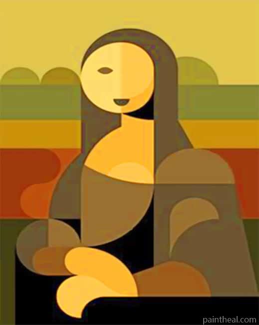 Abstract Mona Lisa NEW Painting By Numbers Kits
