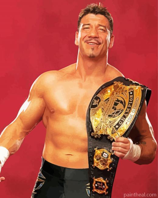 The American Wrestler Eddie Guerrero Painting By Numbers Kits