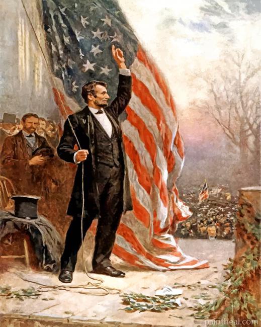 Vintage Abraham Lincoln Painting By Numbers Kits