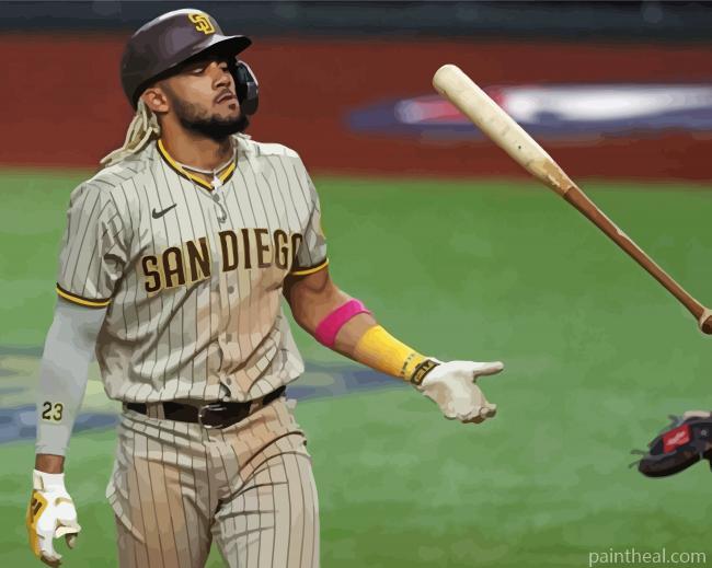 San Diego Padres Baseball Player Painting By Numbers Kits