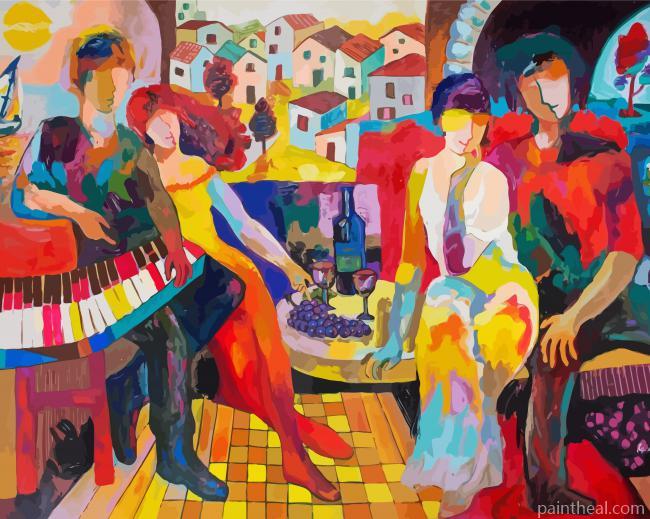 Expressionism Couple Painting By Numbers Kits